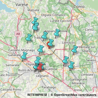 Mappa Via Anna Frank, 22076 Mozzate CO, Italia (7.42118)
