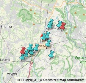 Mappa Piazza della Pace, 23875 Osnago LC, Italia (3.00286)