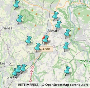 Mappa Piazza della Pace, 23875 Osnago LC, Italia (4.72154)