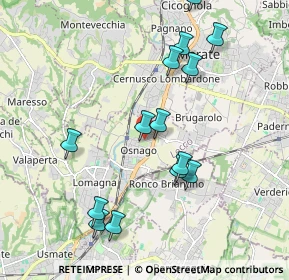 Mappa Piazza della Pace, 23875 Osnago LC, Italia (2.01714)