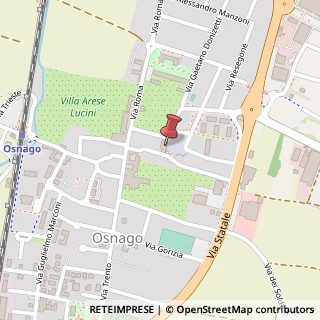 Mappa Piazza della Pace, 1, 23875 Osnago, Lecco (Lombardia)