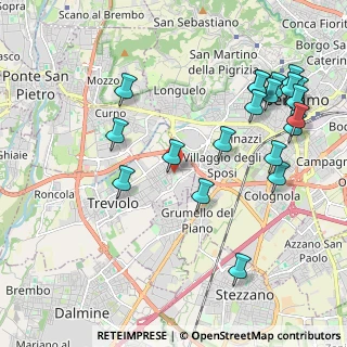 Mappa Via Salvatore Quasimodo, 24048 Treviolo BG, Italia (2.385)