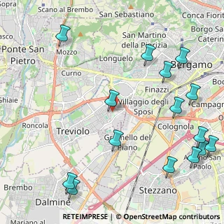 Mappa Via Salvatore Quasimodo, 24048 Treviolo BG, Italia (2.88)