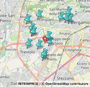 Mappa Via Salvatore Quasimodo, 24048 Treviolo BG, Italia (1.64)