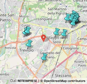 Mappa Via Salvatore Quasimodo, 24048 Treviolo BG, Italia (2.531)