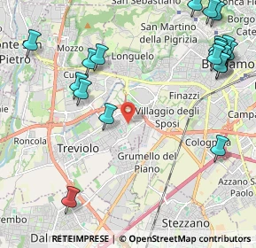 Mappa Via Salvatore Quasimodo, 24048 Treviolo BG, Italia (2.856)