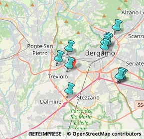 Mappa Via Salvatore Quasimodo, 24048 Treviolo BG, Italia (3.69917)