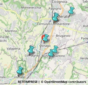 Mappa Via Rimembranze, 23875 Osnago LC, Italia (2.08545)