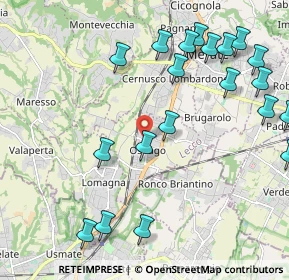 Mappa Via Rimembranze, 23875 Osnago LC, Italia (2.5395)