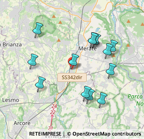 Mappa Via Rimembranze, 23875 Osnago LC, Italia (3.71692)