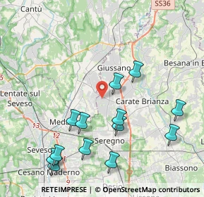 Mappa Via Salvo D'Acquisto, 20833 Giussano MB, Italia (4.52923)