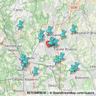 Mappa Via Salvo D'Acquisto, 20833 Giussano MB, Italia (3.73)
