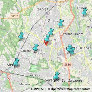 Mappa Via Salvo D'Acquisto, 20833 Giussano MB, Italia (2.475)