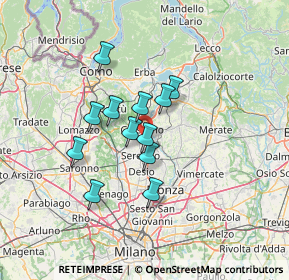 Mappa Via Luigi, 20843 Verano Brianza MB, Italia (10.09667)