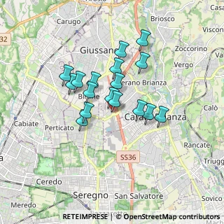 Mappa Via Luigi, 20843 Verano Brianza MB, Italia (1.33118)