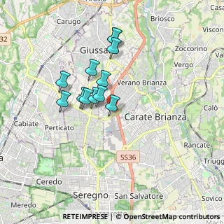 Mappa Via Luigi, 20843 Verano Brianza MB, Italia (1.43667)