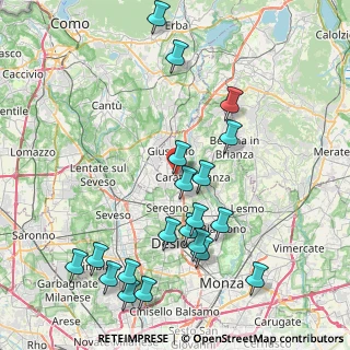 Mappa Via Luigi, 20843 Verano Brianza MB, Italia (9.2455)