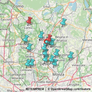 Mappa Via Luigi, 20843 Verano Brianza MB, Italia (6.27647)