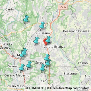 Mappa Via Luigi, 20843 Verano Brianza MB, Italia (4.20818)