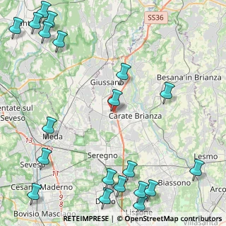 Mappa Via Luigi, 20843 Verano Brianza MB, Italia (6.5765)