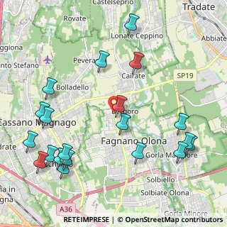 Mappa Via Corridoni, 21054 Fagnano Olona VA, Italia (2.5895)