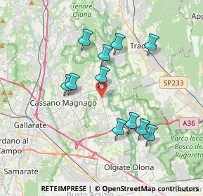 Mappa Via Corridoni, 21054 Fagnano Olona VA, Italia (3.33364)
