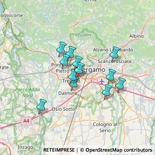 Mappa Via S. Zenone, 24048 Treviolo BG, Italia (5.44083)