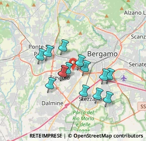 Mappa Via S. Zenone, 24048 Treviolo BG, Italia (2.76714)