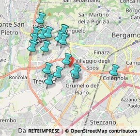 Mappa Via S. Zenone, 24048 Treviolo BG, Italia (1.66778)