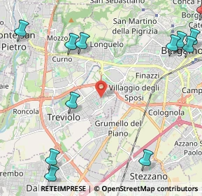 Mappa Via S. Zenone, 24048 Treviolo BG, Italia (3.1875)