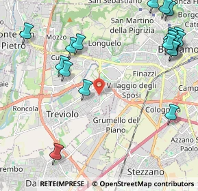 Mappa Via S. Zenone, 24048 Treviolo BG, Italia (2.876)