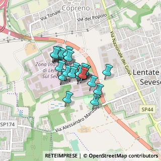 Mappa Via Guglielmo Oberdan, 20823 Lentate sul Seveso MB, Italia (0.22692)