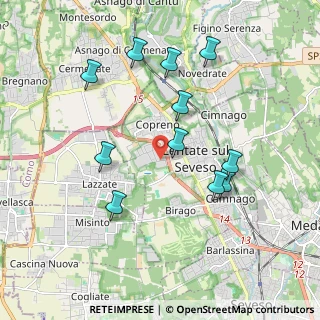 Mappa Via Guglielmo Oberdan, 20823 Lentate sul Seveso MB, Italia (1.89636)