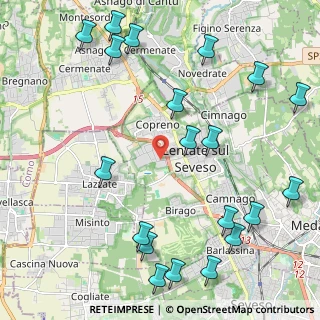 Mappa Via Guglielmo Oberdan, 20823 Lentate sul Seveso MB, Italia (2.7865)