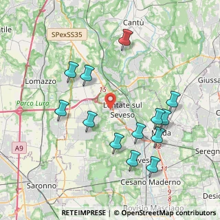 Mappa Via Guglielmo Oberdan, 20823 Lentate sul Seveso MB, Italia (4.09462)