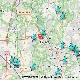 Mappa Via Guglielmo Oberdan, 20823 Lentate sul Seveso MB, Italia (6.74588)
