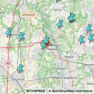 Mappa Via Guglielmo Oberdan, 20823 Lentate sul Seveso MB, Italia (5.83643)