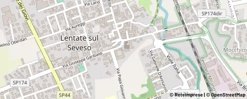 Mappa Lentate sul Seveso