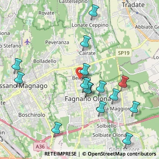 Mappa Via L. Cadorna, 21054 Fagnano Olona VA, Italia (2.278)