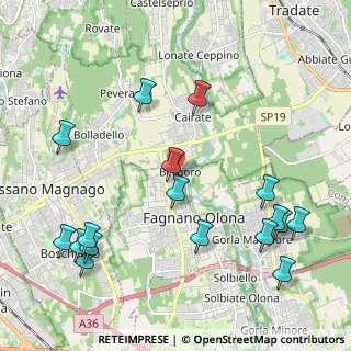 Mappa Via Luigi Cadorna, 21054 Fagnano Olona VA, Italia (2.54941)