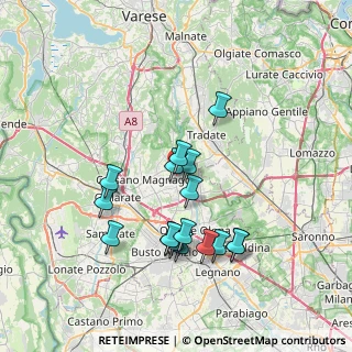 Mappa Via Luigi Cadorna, 21054 Fagnano Olona VA, Italia (6.81824)