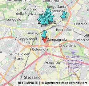 Mappa , 24126 Bergamo BG, Italia (1.65933)
