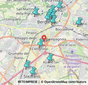 Mappa , 24126 Bergamo BG, Italia (2.48769)