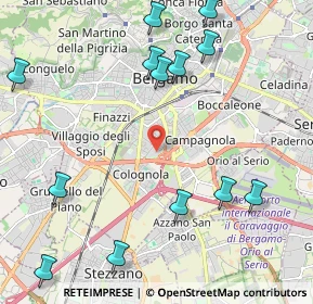 Mappa , 24126 Bergamo BG, Italia (2.66154)