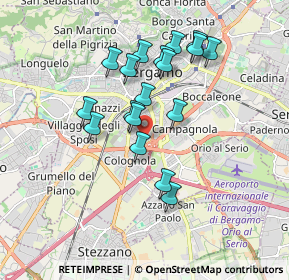 Mappa , 24126 Bergamo BG, Italia (1.56056)