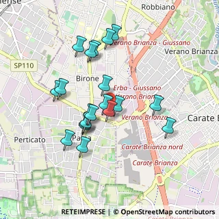 Mappa Via dei Lavoratori, 20843 Verano Brianza MB, Italia (0.8135)