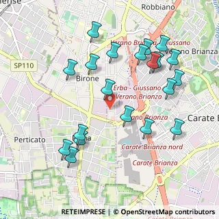 Mappa Via dei Lavoratori, 20843 Verano Brianza MB, Italia (1.061)