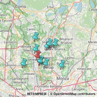 Mappa Via dei Lavoratori, 20843 Verano Brianza MB, Italia (5.56818)