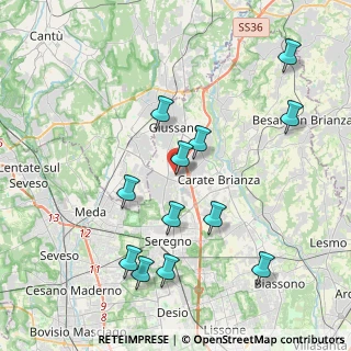Mappa Via Pola, 20843 Verano Brianza MB, Italia (4.14333)