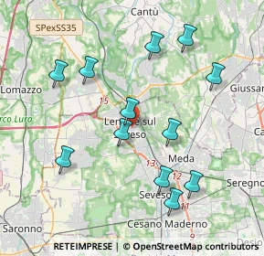 Mappa 20823 Lentate sul Seveso MB, Italia (3.96667)